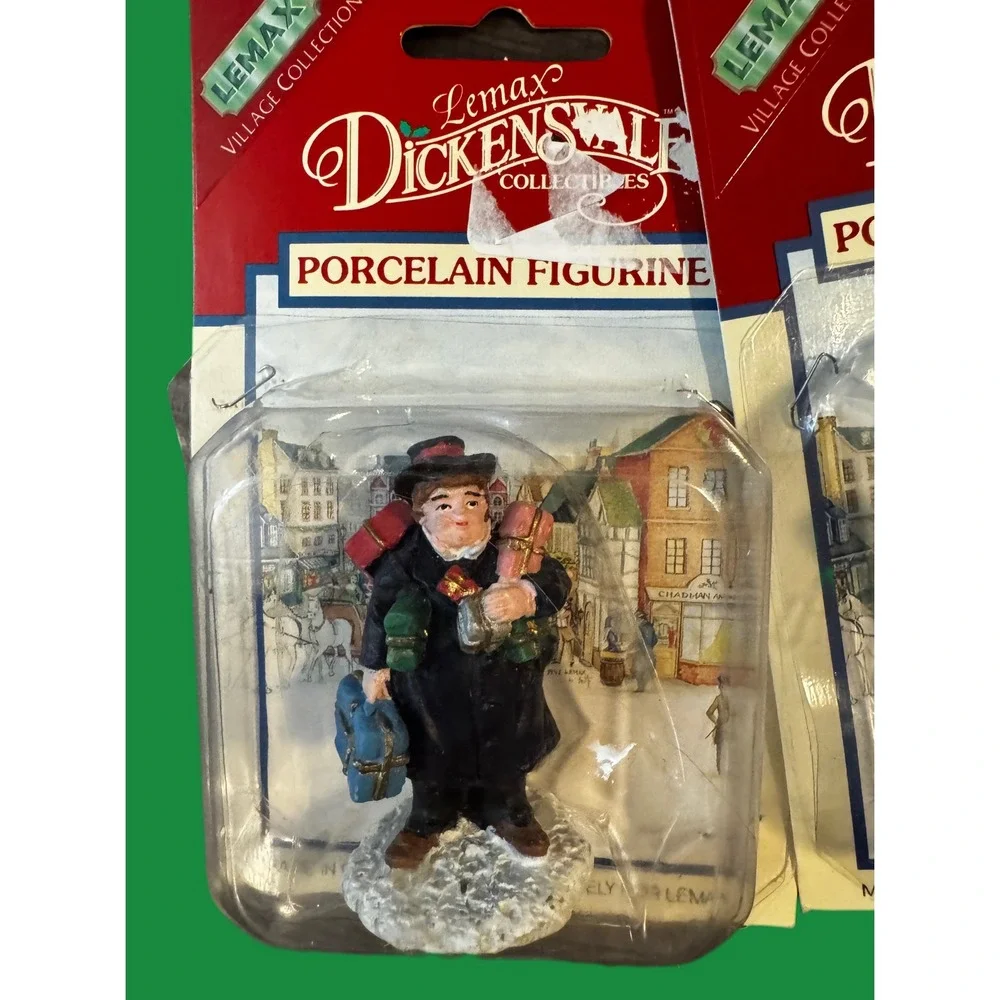 Vintage 90's Lemax Dickensvale Village Collection Porcelain‎ Figurines Set Of 3